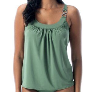 Coco Reef Classic Solids Ultra-Fit Underwire Tankini Top 34DD